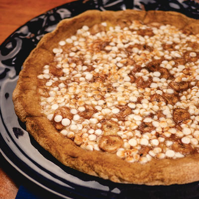 Skipper Pizza - Chocolate Branco com Banana e Canela 30 cm